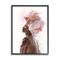 Stupell Industries Pink Floral Crown & African American Woman Abstract Portrait